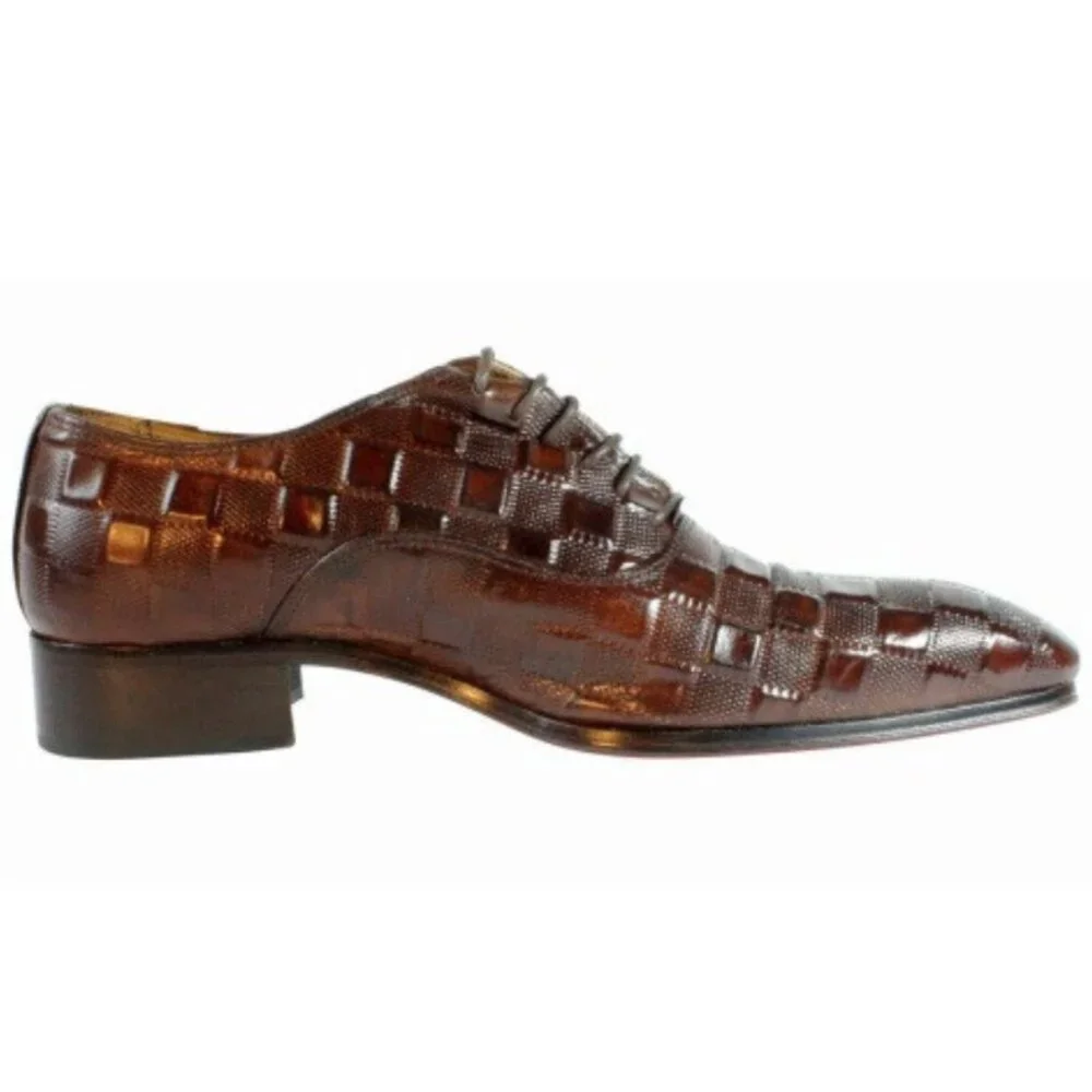 Zan Brown Oxford Men's Leather Shoes